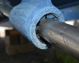 Installation of shaft & Cutlass bearing