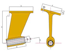Brass ‘P’ – Bracket ( Cross Section)